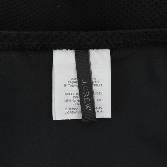 J Crew Women 2 Solid Black Puckered One Piece Swimsuit Ruffle Straps V Neck - Picture 7 of 11